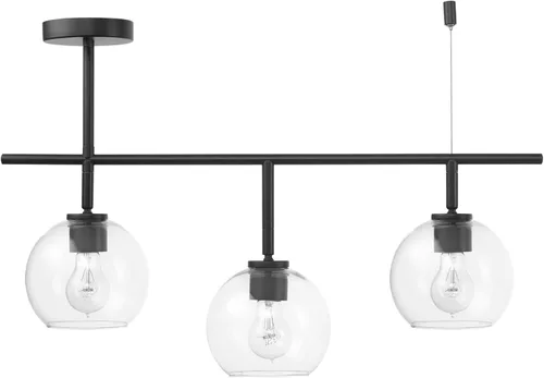 Vista 12 de GLOBE Electric 59628 Jackson - Iluminación de riel de 3 luces, níquel cepillado, pantallas de vidrio transparente, plata, bombilla no incluida