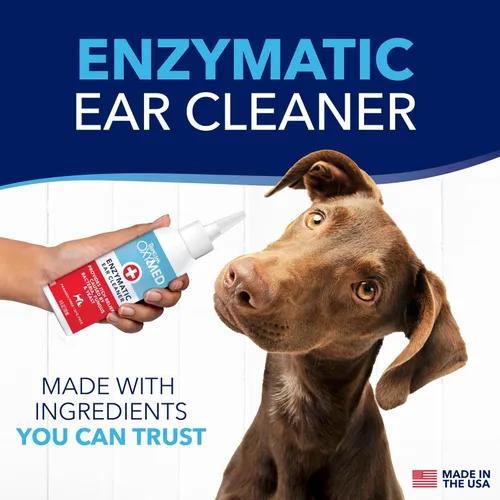 Vista 3 de TropiClean OxyMed - Limpiador enzimático de oídos para perros, tratamiento para perros, solución de limpieza de oídos recomendada por veterinarios