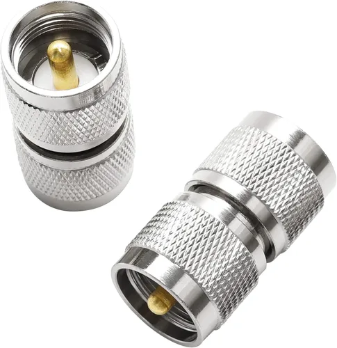 Anina UHF PL259 macho a macho conector coaxial, 2 unids baja pérdida RF PL-259 adaptador para antena de radio CB Ham, cable coaxial, medidor SWR,