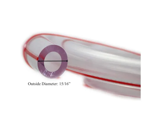 Vista 3 de Melasty - Manguera de leche transparente de grado alimenticio para máquinas de ordeño de vaca o cabra de 8 pies de largo