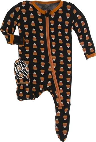 KicKee Halloween Celebrations Footie with Zipper, One-Piece Baby Clothes, Boy and Girl Soft Clothes