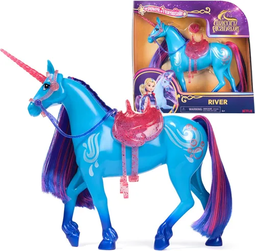 Vista 9 de Unicorn Academy, Poder de la Amistad Cinder con Silla y Brida Translúcida de 11 Pulgadas, Muñecas y Juguetes de Unicornio, Regalos y Pequeños
