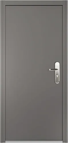 Vista 8 de Puerta de Seguridad de Montaje Rápido VIZ-PRO de Acero con Marco y Herrajes, Gris, Puerta con Bisagras a la Derecha, Ancho Ajustable de 38 9/16" a