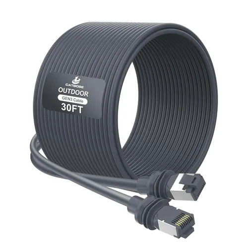 Vista 14 de Cable Starlink Gen3 de 10 pies, cable V3 estándar para exteriores para kit Starlink, 26AWG 100% cobre libre de oxígeno, impermeable, cable