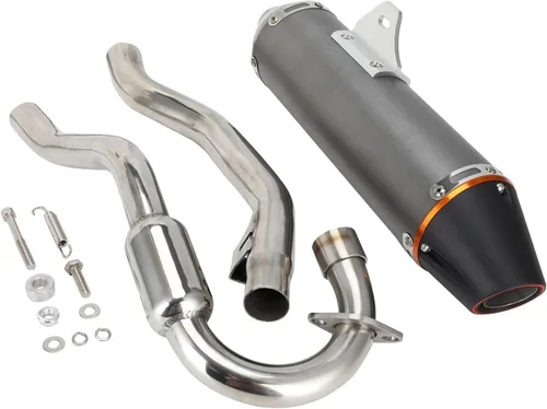 Vista 6 de STONEMEN Sistema de escape silenciador completo deslizable para CRF150F CRF230F 2003-2013 Titanio