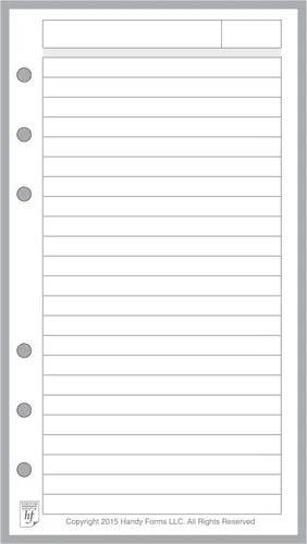 Vista 15 de Registro de Pagos/Gastos de Tamaño Personal y Registro de Cheques, Dimensionado y Perforado para Filofax Personal Notebook (9.4 cm x 17.1 cm)