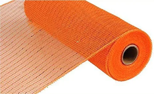 Vista 27 de Cinta decorativa de malla de yute de poliéster de 10 pulgadas x 30 pies (rayas naturales marrones y blancas con hilo de algodón): RY800348 Raya