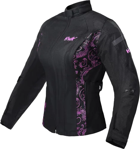HWK Chaqueta de motocicleta de aventura/turismo para mujer, chaqueta de motocicleta para mujer con armadura CE para montar en moto enduro