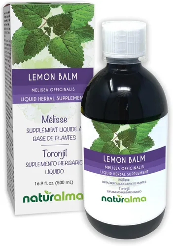 Vista 9 de Naturalma Bálsamo de limón (Melissa officinalis) Tintura sin alcohol en hojas - Extracto líquido de 4 onzas líquidas en gotas - Suplemento