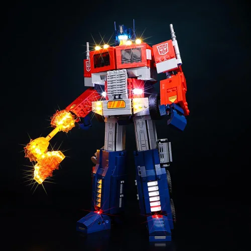 Vista 6 de Kyglaring Kit de iluminación LED (sin modelo) diseñado para Lego Optimu Prime Transformer 10302 Kit de construcción modelo - sin juego de Lego