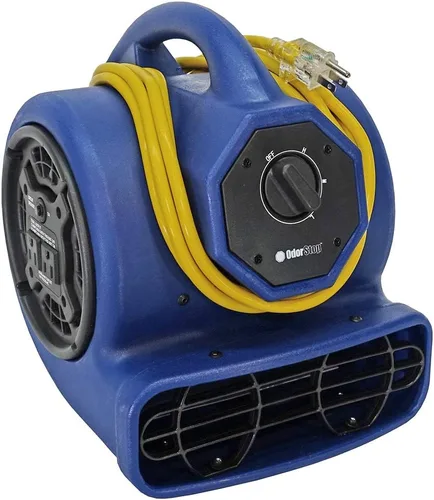 OdorStop OS1000 -Removedora de aire CFM con salida GFCI, grado profesional