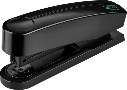 Novus B2 re+New Grapadora, capacidad para 25 hojas, hecha de 95% plástico reciclado, ingeniería alemana, grapa, pasador, tachuela, 10 años de