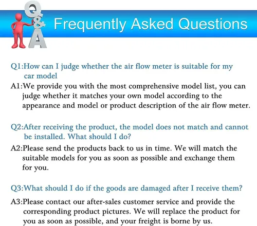 Vista 6 de Medidor de Sensor de Flujo de Aire Masivo 22680-7S000 Compatible con Nissan Pathfinder Titan Frontier Altima Versa Armada Xterra 04-07 / Infiniti