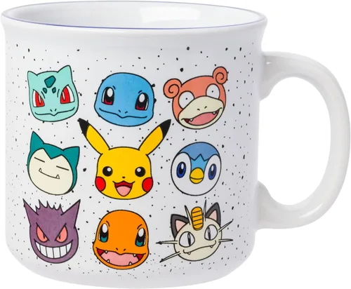 Vista 9 de Silver Buffalo Taza de cerámica con asa esculpida en 3D de Pokémon Pikachu con rayo, 20 onzas (591 ml)