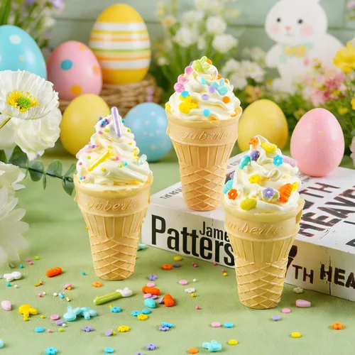 Vista 5 de Gránulos de zanahoria para decoración de pasteles, 4.2 onzas, comestibles de primavera de Pascua para decoración de cupcakes, galletas, chocolate