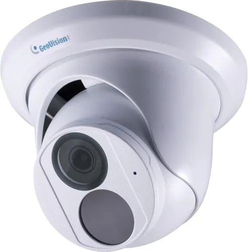 Vista 3 de Geovision GV-EBD4704 4MP H.265 Super Low Lux WDR Pro IR Eyeball Dome Cámara IP con lente de 0.110 in, micrófono incorporado