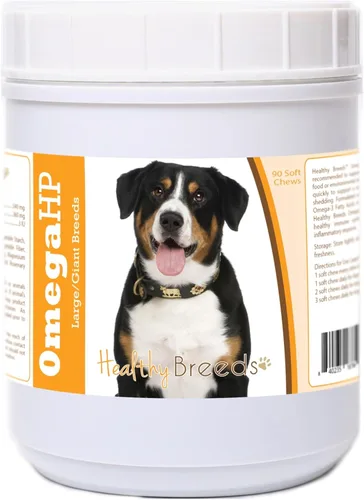 Vista 5 de Healthy Breeds Siberian Husky Omega HP - Masticables suaves para piel y pelaje, 90