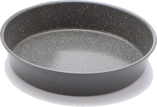 Vista 2 de casaWare Cacerola redonda antiadherente revestida de cerámica de 9 pulgadas, granito de plata