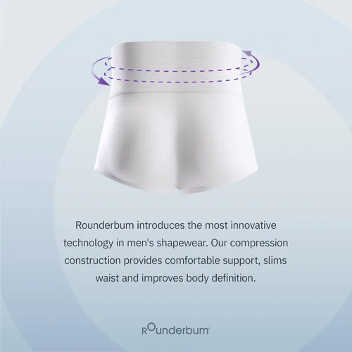 Vista 3 de Rounderbum Mens Underwear Mens Boxer Briefs Compression Tech - Slim Fit Boxer Briefs - Comfortable Cotton Underwear