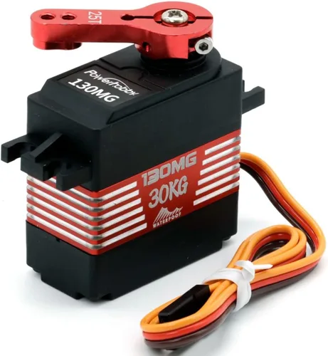 Vista 2 de Powerhobby 130MG 1/10 66.1 lbs de alta velocidad de par de metal Gear impermeable HV Servo
