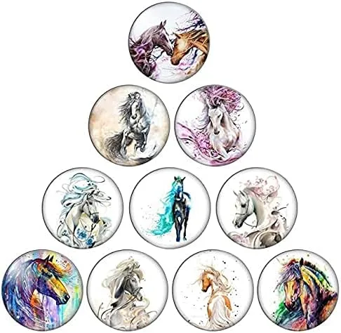 Vista 2 de Cabujón de cristal redondo con parte trasera plana 10 unidades 1218200984in mezcla de 0984in