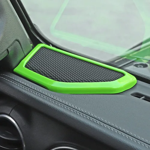 JeCar A-Pillar - Cubierta decorativa para altavoz, accesorios interiores para Jeep Wrangler JL JLU Gladiator JT 2018-2024 2025+ (verde)
