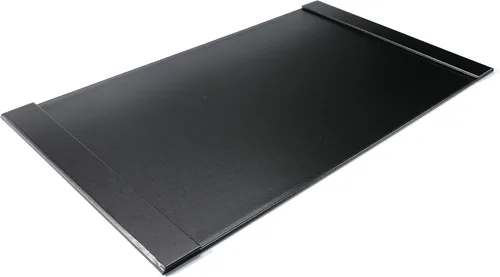 Vista 7 de Protector de escritorio de cuero de 30 x 18 pulgadas con rieles laterales para escritura, protector de escritorio ejecutivo para oficina, hogar