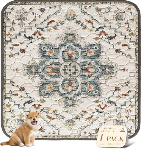 Vista 141 de nunubaby Almohadillas lavables para orina para perros, elegantes, antideslizantes y a prueba de fugas. Almohadillas reutilizables para orinal