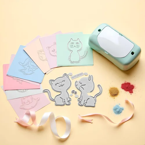 Troqueles de corte de gatos para hacer tarjetas, plantillas de corte para álbumes de recortes, álbum de fotos, troqueles de papel decorativo para