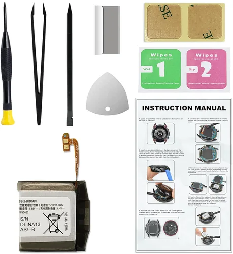 Vista 21 de Batería de repuesto para Galaxy Gear S3 Frontier & Gear S3 Classic, EB-BR760ABE Batería compatible con Samsung Gear S3 Frontier y Gear S3 Classic