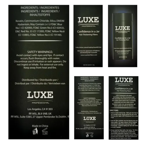 Vista 8 de Fibras de construcción de cabello LUXE – Fibras espesantes – Confianza en un tarro – 2 meses + suministro! – Hipoalergénico, probado por