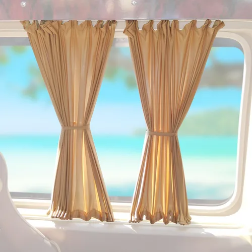 OMAC Cortina de ventana lateral Parasol con bloqueo UV para Mercedes Metris 2016-2024 Beige 10x