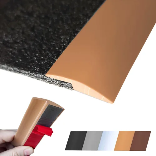 Vista 7 de Tira de Transición de Piso Autoadhesiva para Alfombra, Madera, Azulejo, Vinilo, Piso Laminado, Cubierta de Transición, Borde, Ribete, Espacio