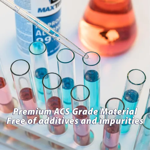 Vista 3 de MaxTite 99.9% de alcohol isopropílico ACS grado reactivo (32 onzas líquidas) – Reactivo ACS de alta pureza de grado de laboratorio – Fabricado