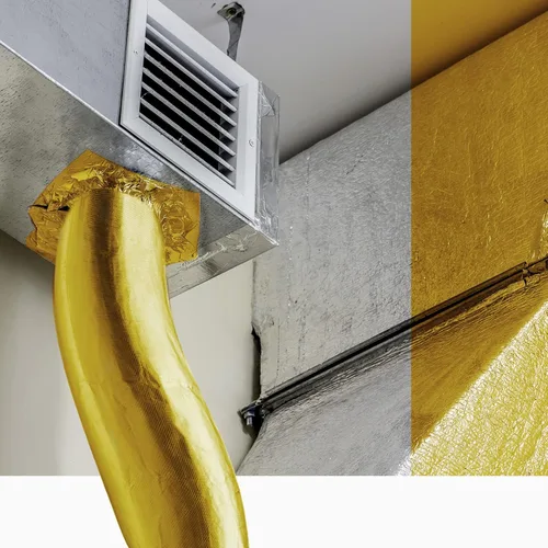 Vista 5 de BBTO Cinta de protección contra el calor con respaldo adhesivo, protector térmico de fibra de vidrio aluminizada, barrera de protección contra