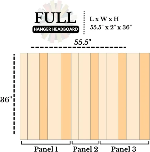 Vista 45 de Diseño mixto: cabecero hecho a mano. Se monta en pared: Fácil instalación:, Madera, Mezcla de todo terreno.