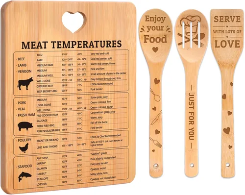 Vista 28 de Regalos de cumpleaños número 30 para mujeres – Regalos de cumpleaños número 30 para hombres, tabla de cortar, hecha de bambú grabada "Year 1995 News