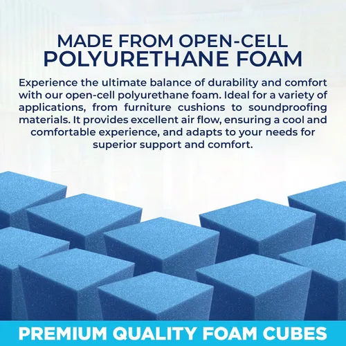 Vista 5 de RaceCityFoam Foam Pits Cubes/Blocks (108pcs) High Density Foam Pit Cubes Blocks, Multiple Size Available, Multiple Colors Available, Made in USA