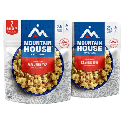 Vista 23 de Mountain House Pasta Primavera Comida liofilizada para mochileros y camping Vegetariana 2 porciones