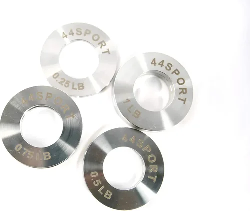 Vista 8 de 44SPORT - Placas de acero fraccionadas olímpicas - Par de pesos de 1/4, 1/2, 3/4, 1 libra (8 en total)