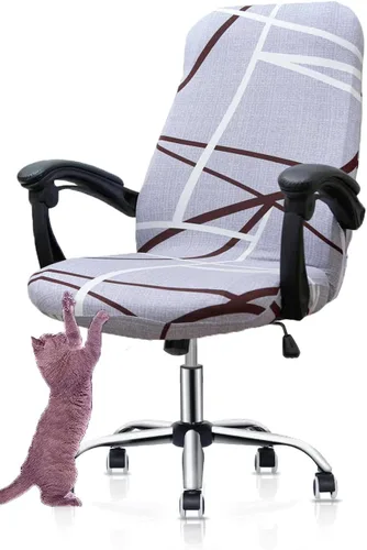 Vista 9 de Deisy Dee Fundas para Sillas de Oficina de Computadora Elásticas Universales para Sillas Giratorias de Escritorio SOLO Fundas para Sillas