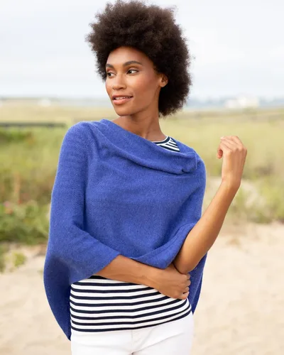 Vista 4 de CLAUDIA NICHOLE by Alashan Poncho estilo vestido, 100% cachemira