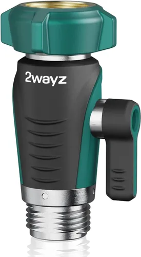Vista 7 de 2WAYZ Conector de manguera de jardín resistente con interruptor de encendido/apagado, adaptador de control de flujo de agua para uso en exteriores