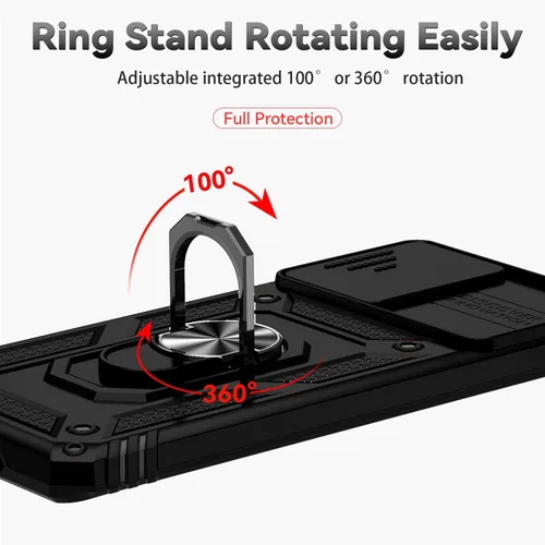 Vista 6 de Funda para Samsung Galaxy S20 Plus con cubierta para lente de cámara, protector de pantalla HD, resistente a caídas de grado militar, soporte