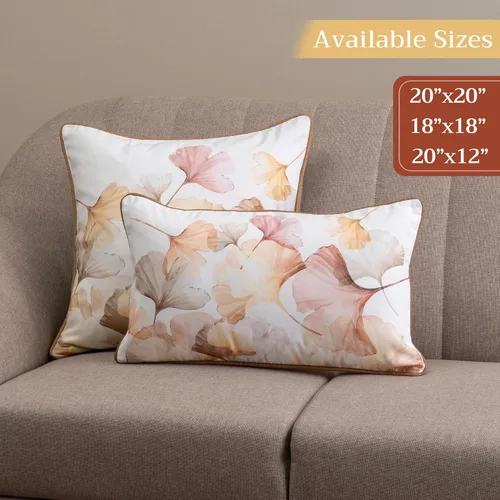 Vista 6 de Maison d' Hermine Fundas de almohada decorativas de 20 x 20 pulgadas, cuadradas, 100 % algodón, fundas de almohada decorativas con cremallera