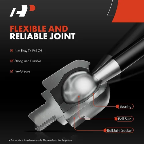 Vista 4 de A-Premium Kit de 4 Piezas de Extremos de Barra de Dirección Frontal Interior y Exterior, Compatible con Chevrolet Trailblazer, SSR, GMC Envoy XL