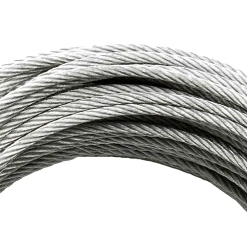 Vista 3 de Cable de amarre para aeronave de 7 x 19 pulgadas, cable de acero con bucles, cubierta, tirolesa, remolque, cable para colgar, 3/16 pulgadas x 130