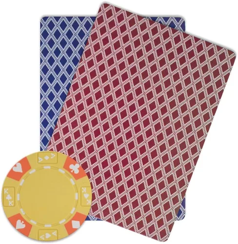 Vista 3 de Brybelly Ace King Suited - Fichas de póquer pesadas de 0.49 oz (0.49 oz), paquete de 50 unidades (amarillo)