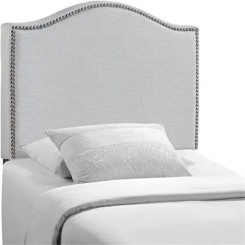 Vista 5 de Rosebery Kids Cabecera tapizada de tela moderna con panel doble, color gris cielo