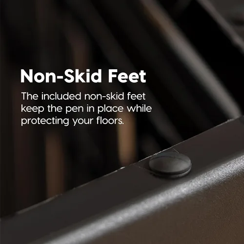 Vista 6 de IRIS USA Corralito para cachorros de 4 paneles de 24 pulgadas, 35 x 35 x 24 pulgadas, corral para perros, corralito para perros en interiores, cerca